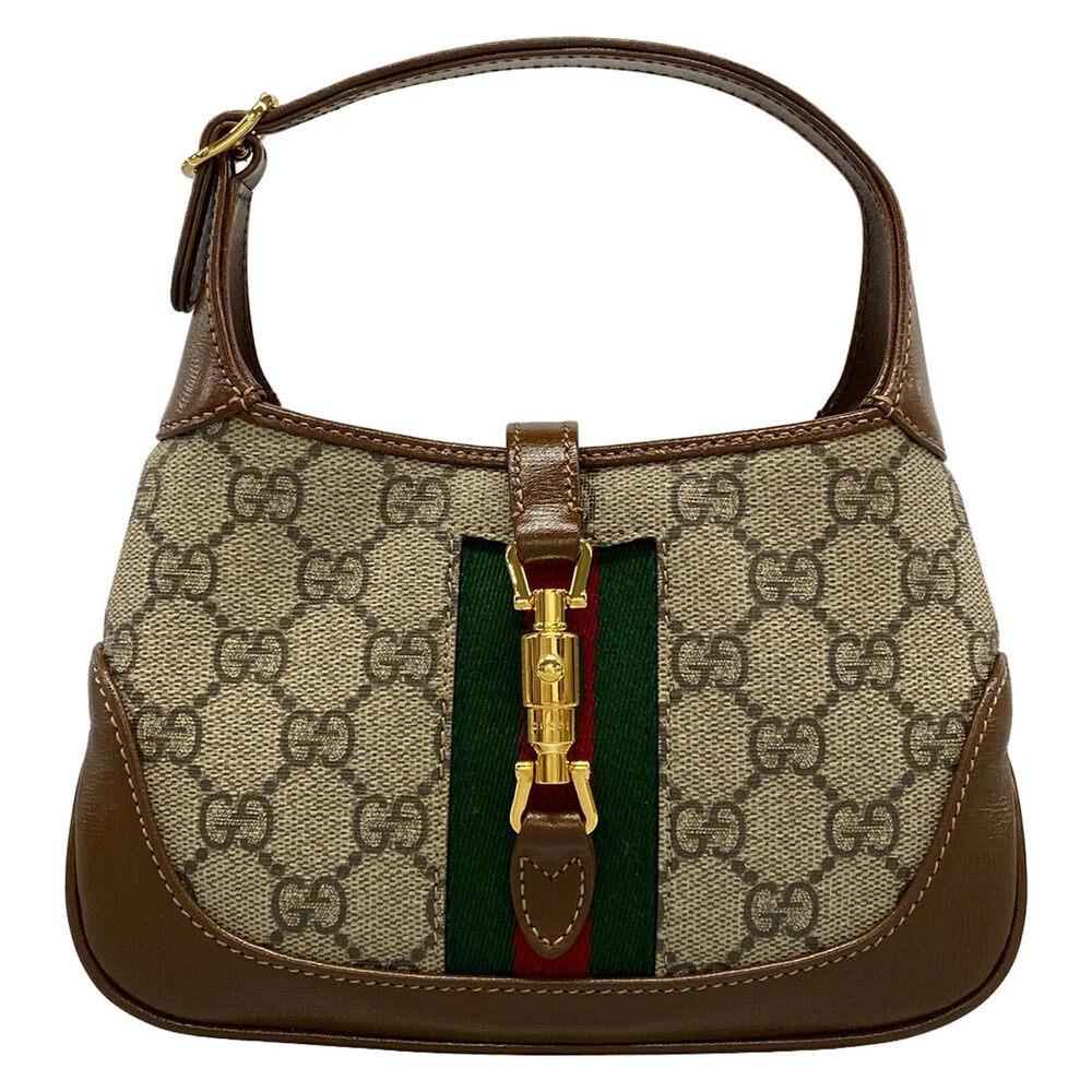 Gucci Jackie Mini Gg Supreme Brown Gray #310873G15B